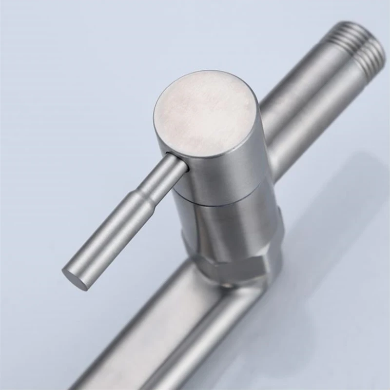 1PC Nickle Brushed Kitchen Sink Faucet Swivel Roatated Kitchen Basin Faucets  Single Cold Tap or Soap Dispenser Wall Mounted