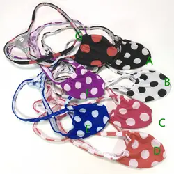 4PCS G403DS Mens Sexy Thong Bulge Pouch T-back Grape Smugglers Knit Dots Print Random colors