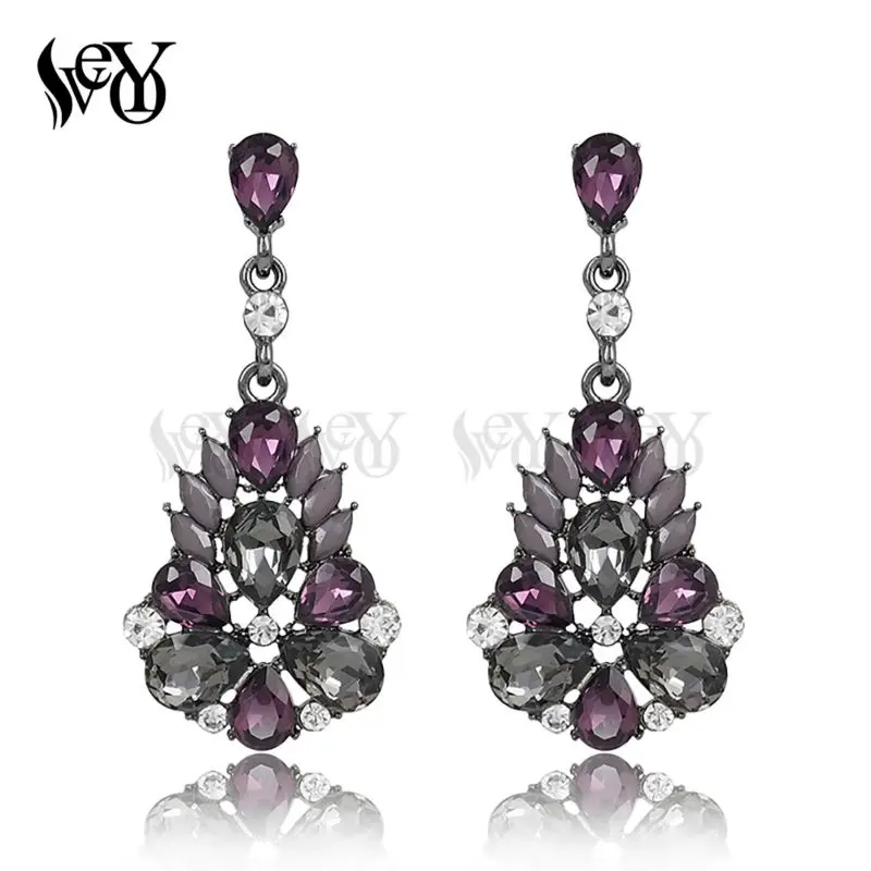 VEYO Brand Crystal Acrylic Earrings Drop Earrings For Women Earrings Trendy Jewelry Wholesale