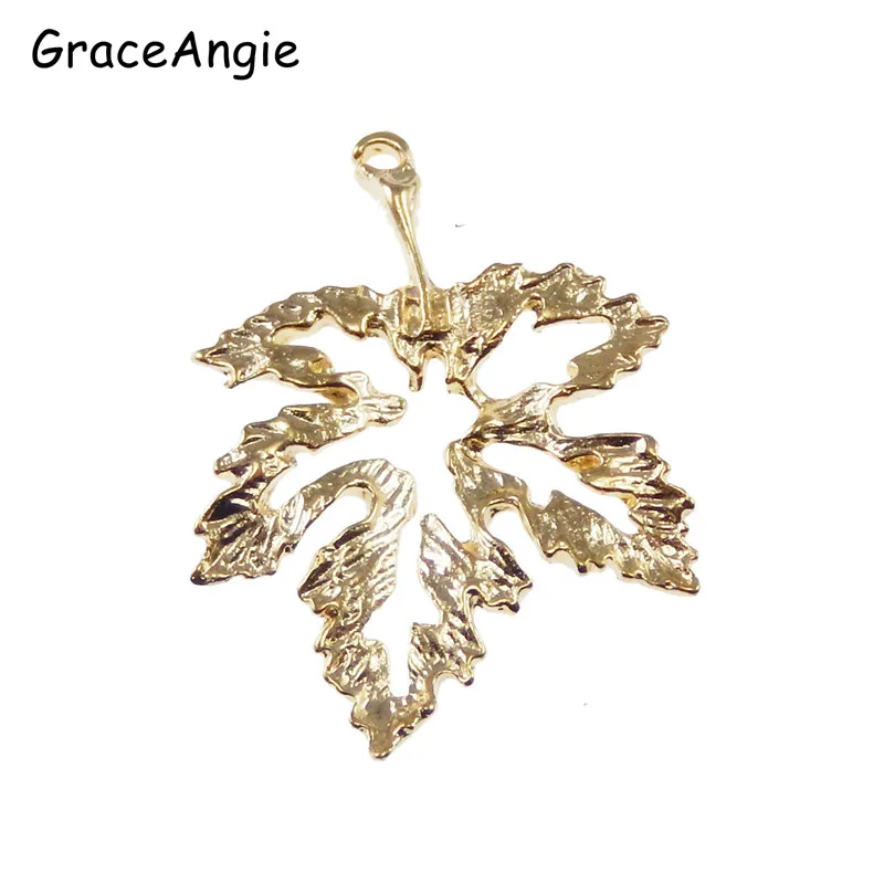 15pcs Gold Color Alloy Tree Leaves Charm Pendant Bohemia Jewelry Finding Making For Necklace Bracelet 18*27mm Women Gift