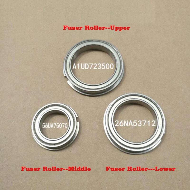 3X/Set Upper /Middle/Lower Fuser Bearing A1UD723500 56UA75070 26NA53712 for Konica Minolta C5500 C5501 C6500 C6501