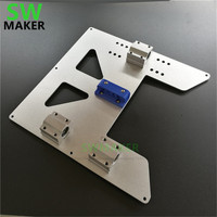 Upgrade Y Carriage Anodized Aluminum Plate with Belt Holder + Drylin RJ4JP-01-08 block kit for Anet A8 A6 3D Printer