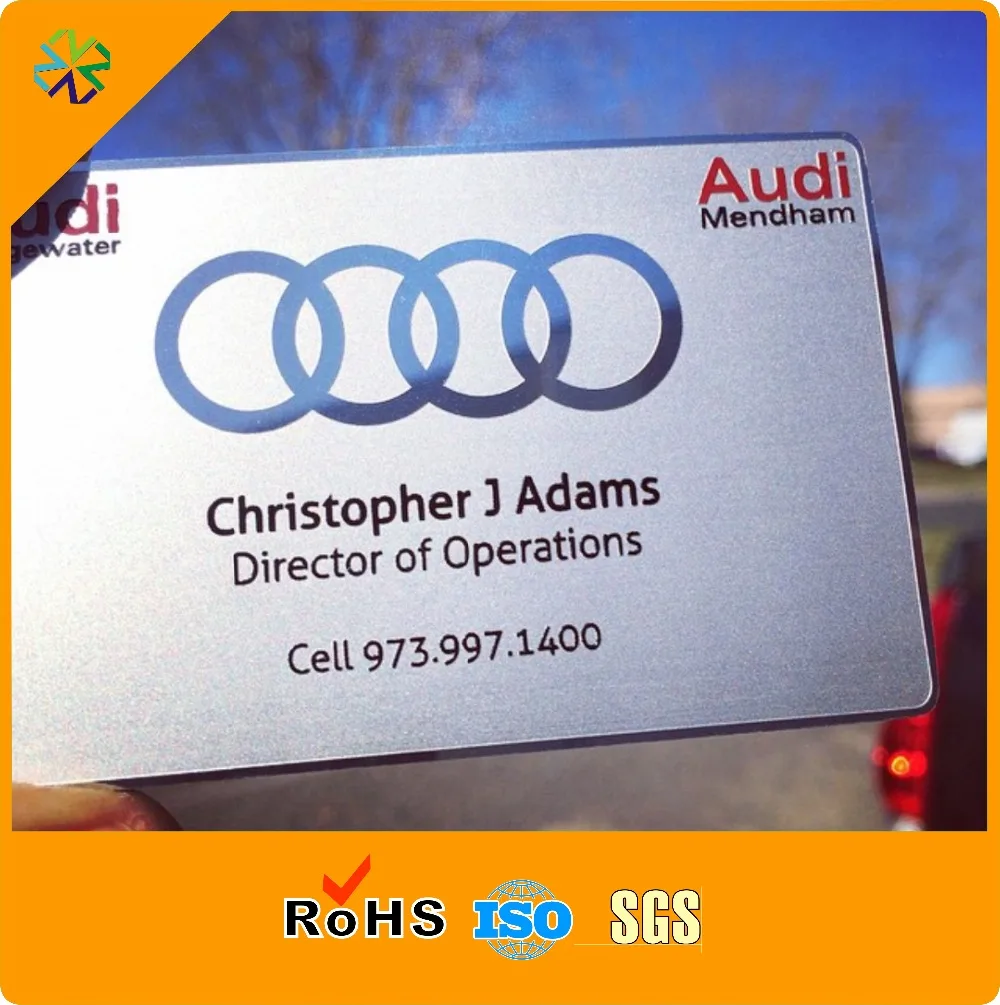 

Professional Laser Etched Metal Credit Business Card