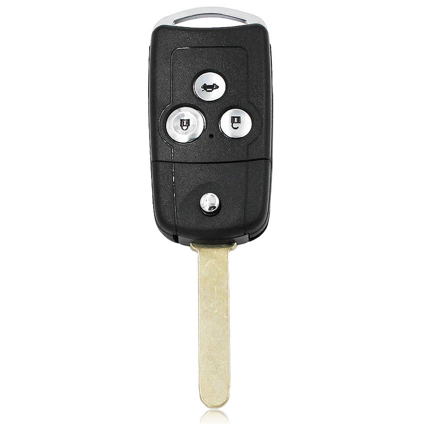 3 Button Folding Flip Remote Key Fob 433MHZ with ID46 PCF7936 Chip For Honda Accord 2008-2012 Old Civic HON66 Uncut Blade