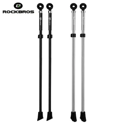 ROCKBROS Cycling Kickstand Bike Adjustable Anti-skid Carbon Parking Ultra-light Rack Bike Stand Foot Support Bicycle Accessories