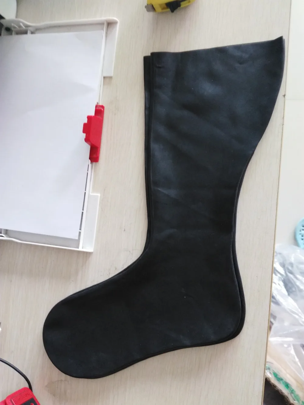 Latex Socks Sexy Knee Hosiery Plain Cosplay Seamless Without Glue one piece Stocking  0.6mm Extra Thickness