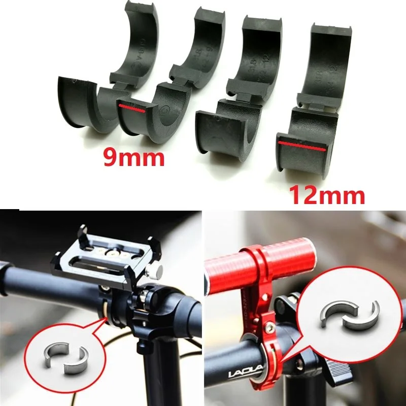 Bicycle Stopwatch Mounting Brackets Adapter Gasket 31.8mm Change To 25.4mm/22.2mm Bicycle Stopwatch & Bike Light  Mount Washer