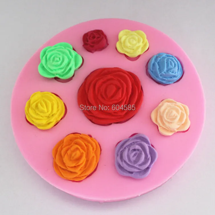 non stick Sugar paste, Chocolate, Fondant, Butter, Resin, Cabochon, Polymer Clay Mold, Soap Mold, dia 10.2cm h 1.2cm    FM007