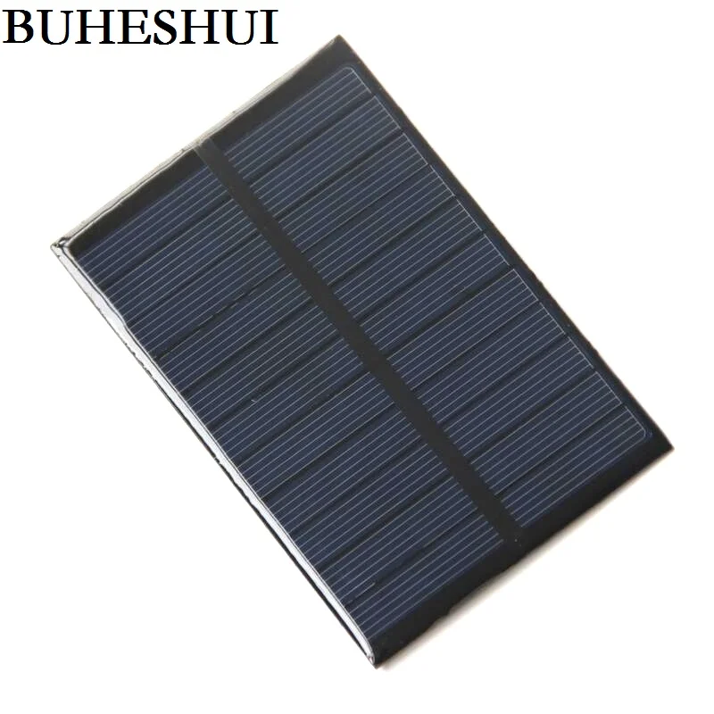 1.8W 5.5V Polycrystalline Solar Panel Cell  Module  Solar Charger For 3.7V-5V Battery  System Light  123X83mm  5PCS/LOT