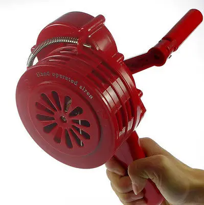 

1 x Hand Crank Operated Emergency Alarm Siren Sound Rating 110db ABS