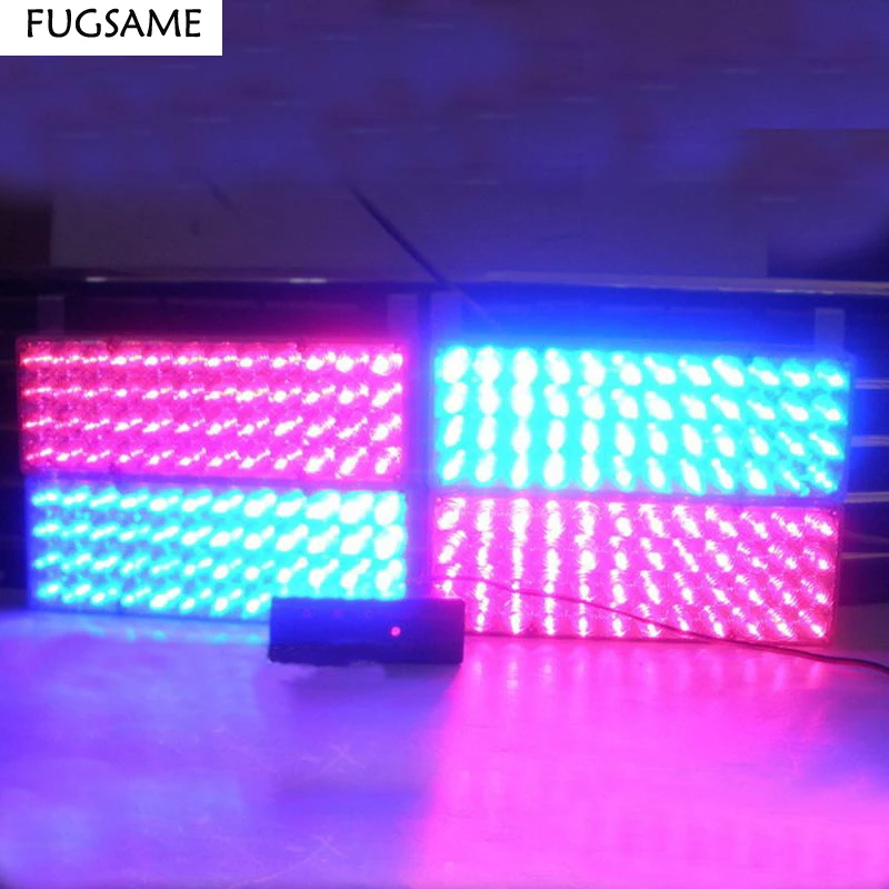 

FUGSAME Бесплатная доставка 4 * 48LED стробоскоп Предупреждение гриль светильник белый 3 мигающий режим