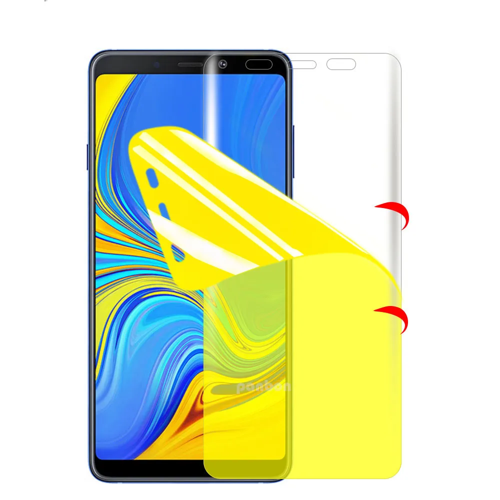 Full Soft Hydrogel Film For Samsung Galaxy A8 Star A9 Star A8S A9S Full Curved Screen Protector on Samsung A9 Star Lite A8 Plus