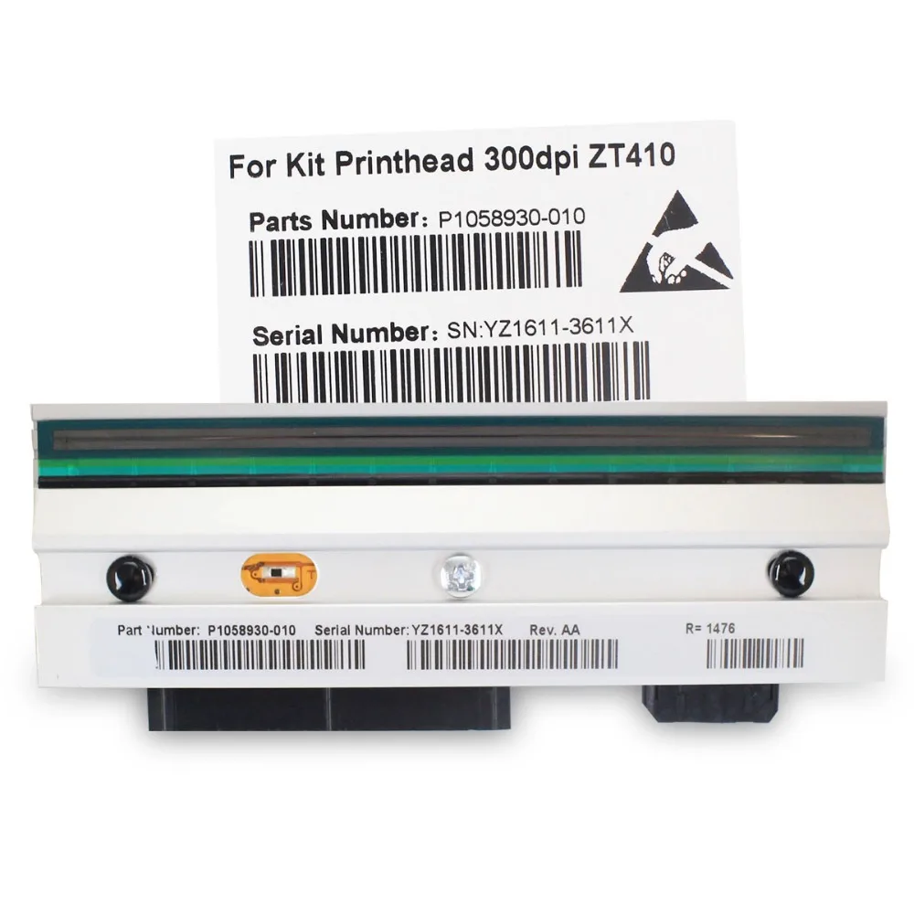 A+ Quality Thermal Printhead For Zebra ZT410 305dpi Barcode Label Printer 300dpi Part number:P1058930-010,90days Warranty