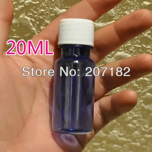 

(200pcs/lot) 20ml transparent blue liquid bottle,PET bottle, packing bottle,plastic bottle