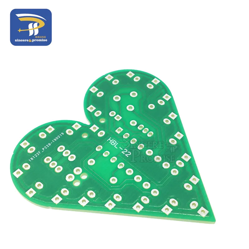 DIY Kit Heart Shape Breathing Lamp Kit DC 4V-6V Breathing LED Suite Red White Blue Green DIY Electronic Production for Learning