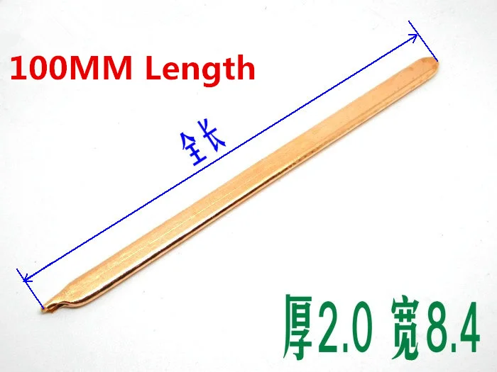 

2 шт., тепловая труба из чистой меди, длина 100 мм