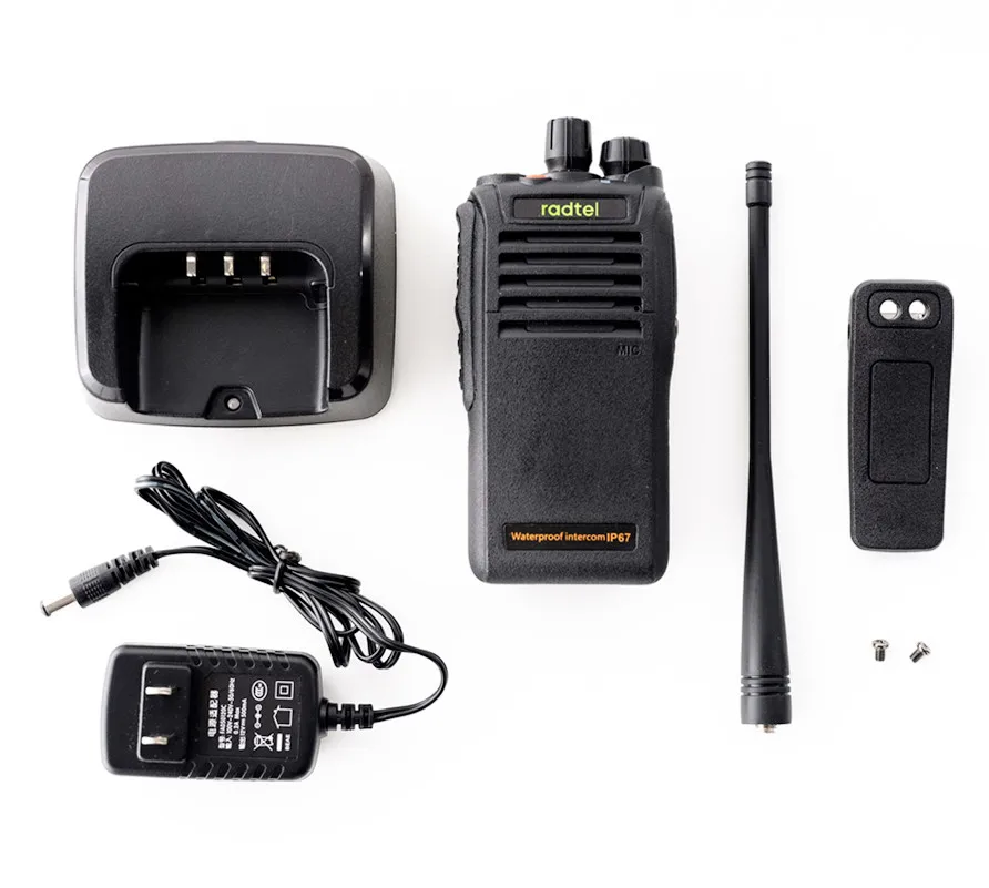 RADTEL RT-67 UHF 400-470 MHz Professionelle Handheld Wasserdichte Two Way Radio IP67 Wiederaufladbare Tragbare 5W Walkie Talkie