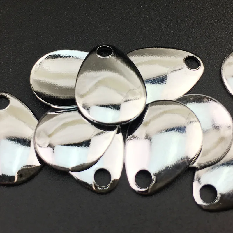 Fishing Spoon Lure Accessories Noisy Spoons for Spinner Bait Gold Silver Iron Silice 0.5g/0.8g