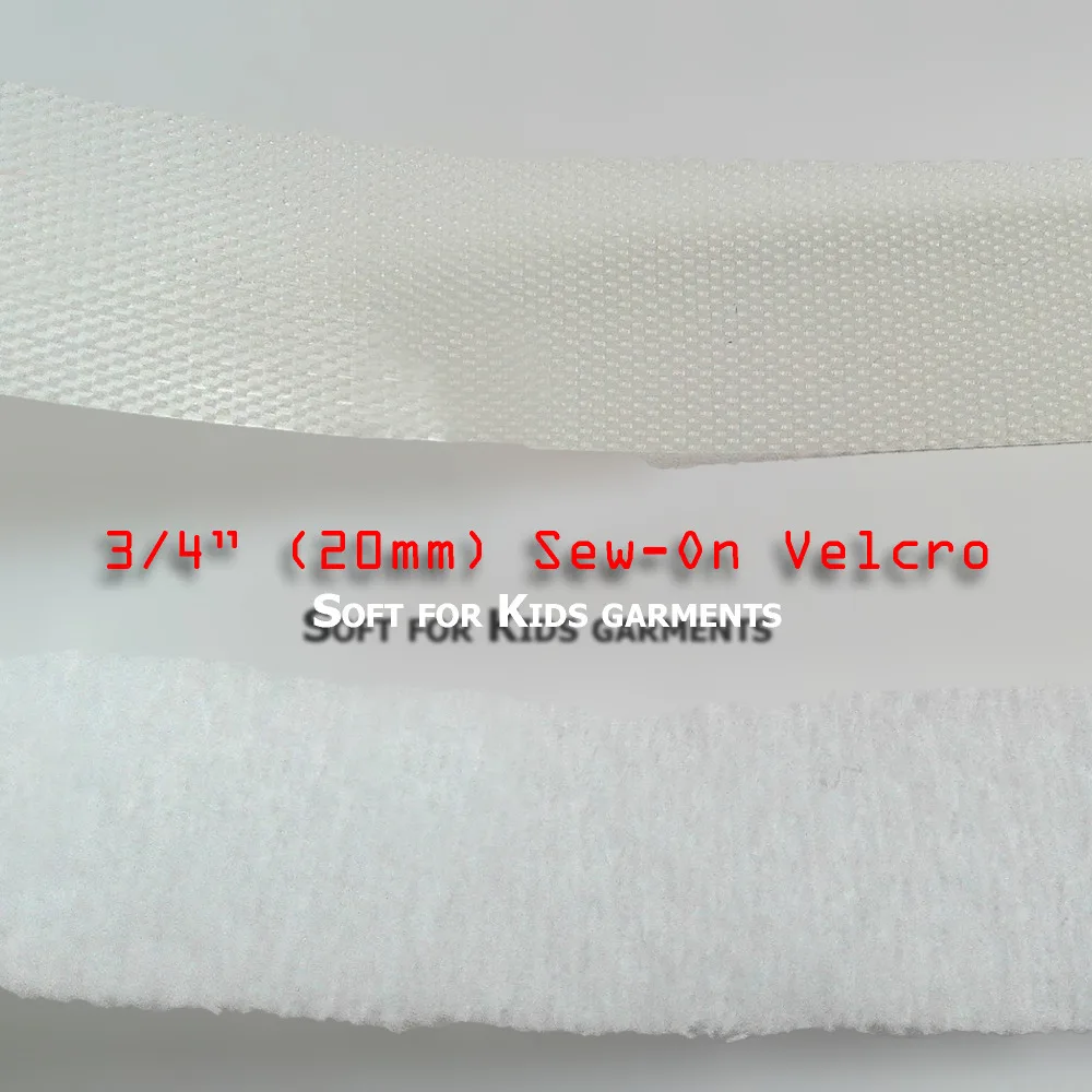 50yards pack 3/4 inch hook and loop fastener gripper touch tape sew on velco fastener for kids craft sewing & repairs