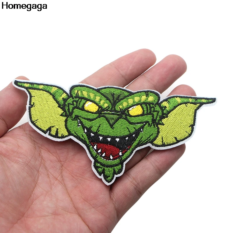 Homegaga applique patches diy iron on para shoe bag shirt clothes accessory punk sticker embroideried badge D1988