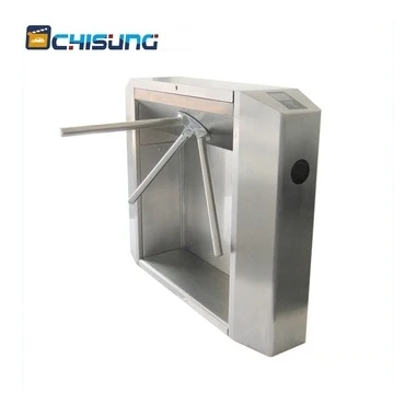 Kontrol Akses Keamanan Tripod Turnstile Gate Jembatan Tripod Turnstile Barrier Gate Bisa Digunakan Sidik Jari dan RFID Fungsi