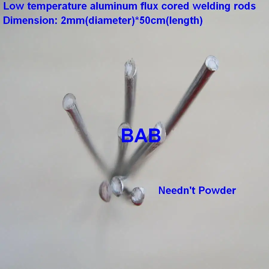 50cm Low temperature aluminum flux cored welding wire No need aluminum powder Instead of WE53 copper and aluminum rod