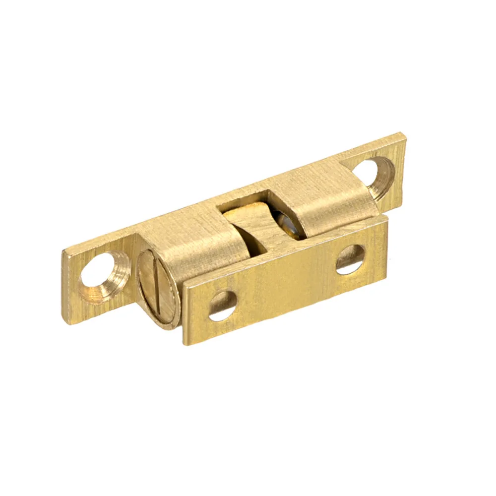 Uxcell Kastdeur Kast Messing Double Ball Catch Spanning Klink 35mm 42mm Lengte Gold Tone Meubelen Deur vangt 5 pcs