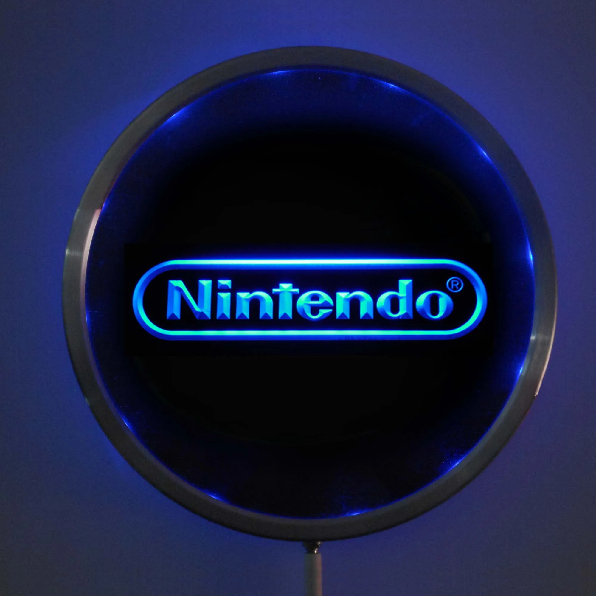 rs-e0021 Nintendo LED Neon Light Round Signss 25cm/ 10 Inch - Bar Signs with RGB Multi-Color Remote Wireless Control