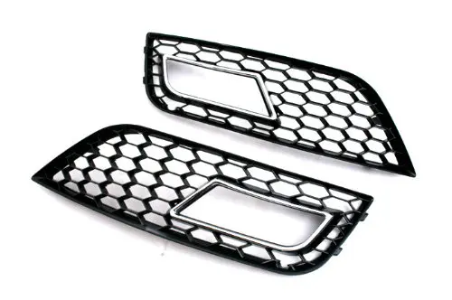 

Honeycomb Vented Chrome Trim Fog Light Grille For Audi A4 B8 Facelift (B8.5) (Not for S-line or S4 bumper)