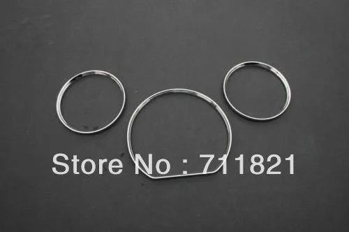 Chrome Dash Board Gauge Ring Set For Mercedes Benz W210 00-02 E Class