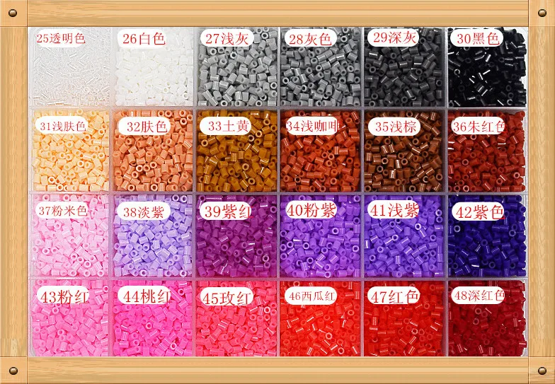 5000 Stks/zak 2.6Mm Eva Hama Kralen 72 Kleuren Voor Kids Fun Craft Diy Handmaking Perler Kraal Creatieve Intelligentie Educatief speelgoed