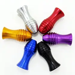 6pcs Professional Mix Color 20mm Fish Shape Aluminum Alloy Tattoo handle Grip Tattoo Machine Supplies Handle Gun Tube For Tattoo