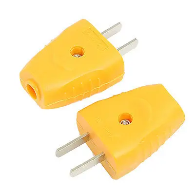 AC 125 V 15A 2 Pin Mỹ American Power Cable Nối Điện Cắm Vàng