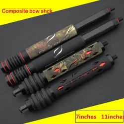 7inch  11inch Archery Bow Stabilizer Aluminum Alloy Shock Absorber Vibration Compound  Damper Hunting Accessory