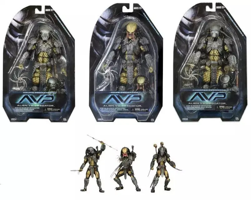 NECA AVP Alien vs. Predator figura de acción de PVC, modelo coleccionable de juguete, 7 pulgadas, 18cm