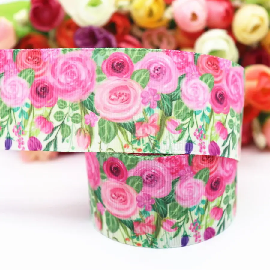 10 Yards Blumen-/Kuchenmuster-Grosgrainband 1,5" 38MM für Haarschleifen, DIY-Bastelarbeiten, handgefertigte Accessoires M19042402 – Detail 8