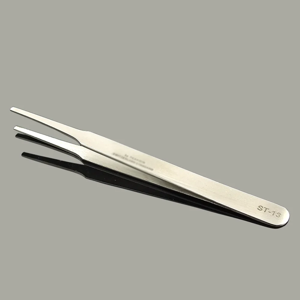 WREOW Precision แหนบสแตนเลส Watchmaker Eyebrow Hyper fine Tweezer Anti Static Pick - up High Precision Repair เครื่องมือ