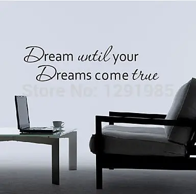 

Words Dream Your Dream Come Ture Wall Quote Wall Art Decal Sticker Home Decor Removable DIY wall sticker wedding decoration