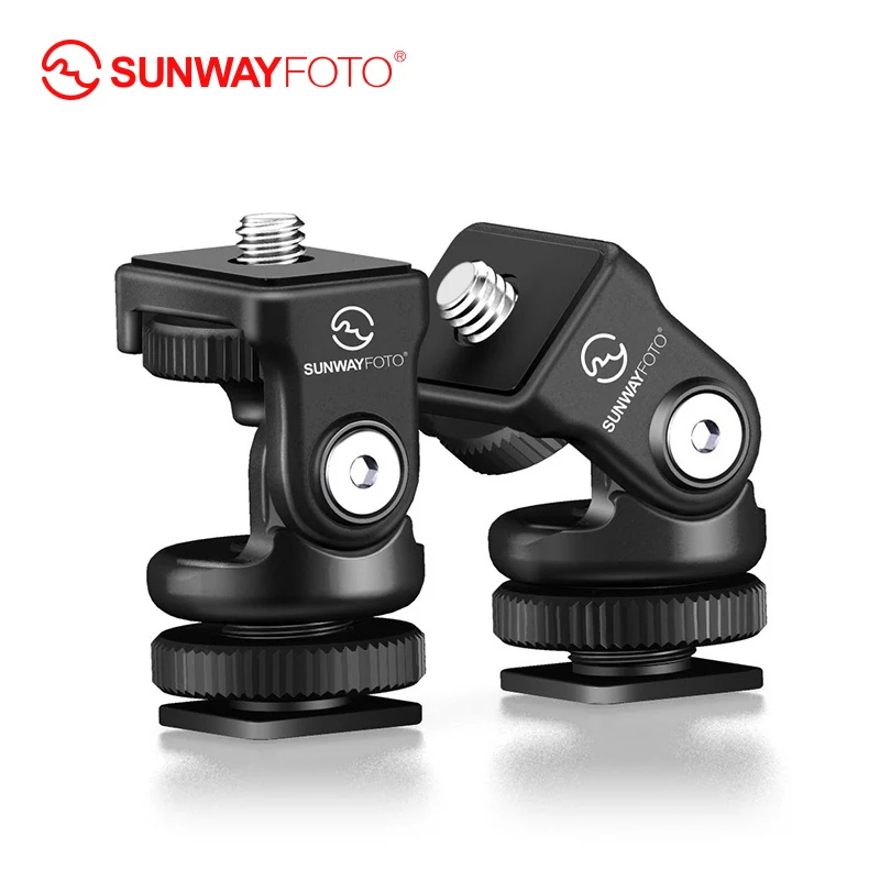 SUNWAYFOTO HB-02 Mini Tripod Hot Shoe Panoramic Video Mini Ball Head Ballhead Panorama for Head DLSR Camera Hotshoe Adapter Moun