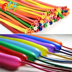 Wysokiej jakości 100 sztuk/partia 260 magia lateksowe balony długie modelowania Clown balony dekoracje na przyjęcie urodzinowe różne kolory zabawki 1.8g