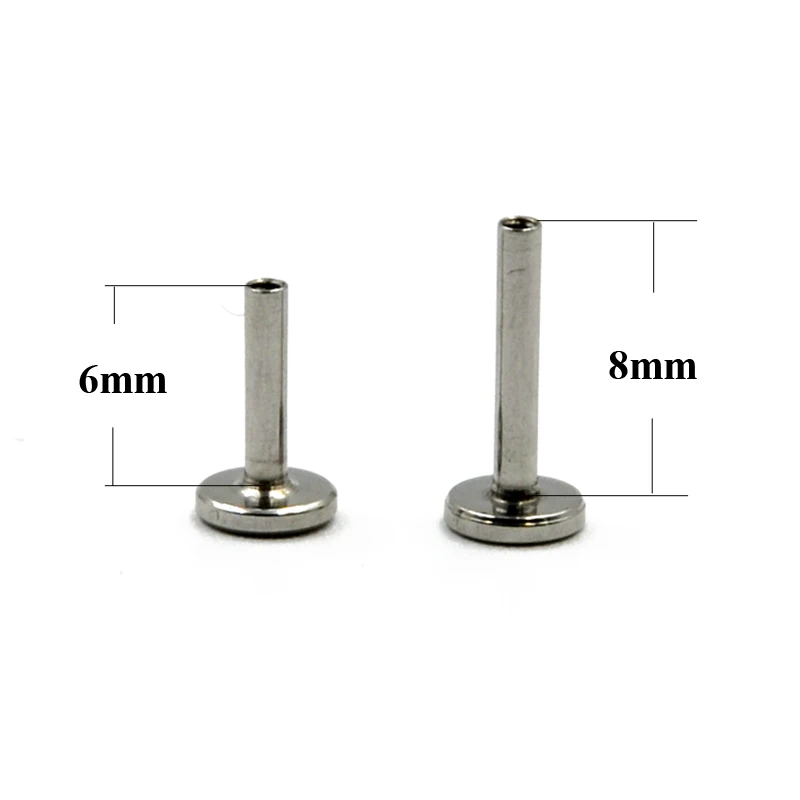 1PC Triangle Zircon Labret Studs Earring Internal Threaded Opal Tragus Cartilage Piercing Jewelry