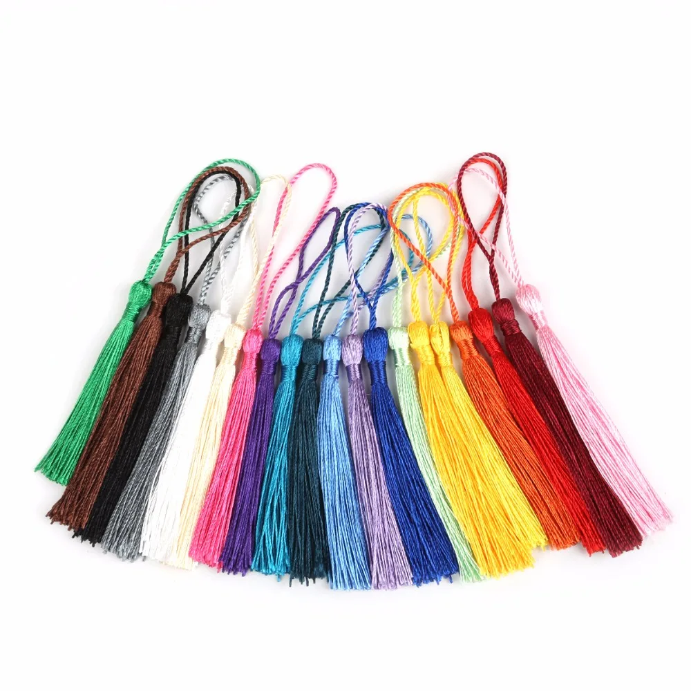 64PCS/Lot Polyester Tassel 13CM Cord Hanging for Jewelry DIY Earrings Dangle Making Vintage Style Jewellery Accesories Supplies