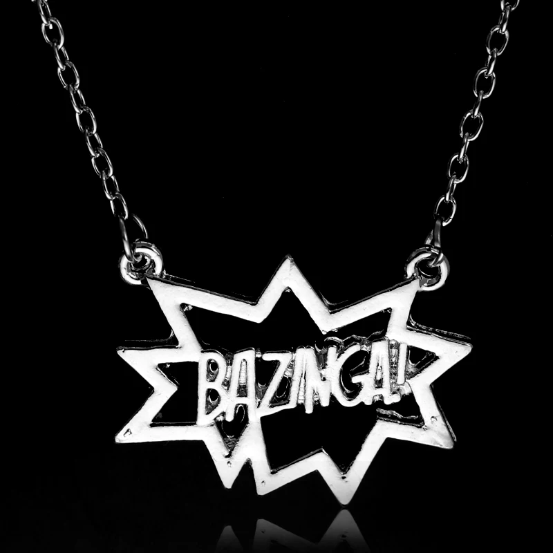 The BigBang Big Bang Theory Necklace BAZINGA TBBT Sheldon Cooper Leonard Hofstadter Fashion Pendant Movie Jewelry Wholesale