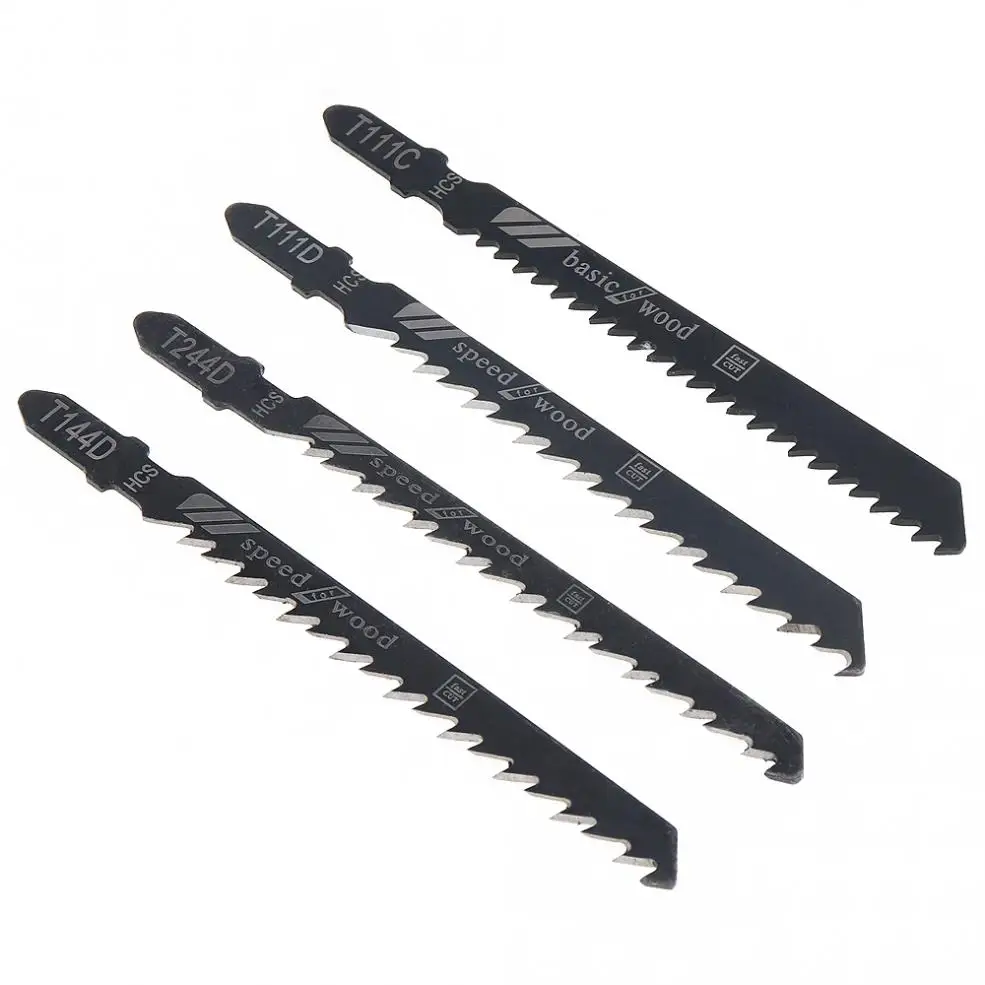 10 pz/set HSS & HCS Combinazione Alternativo Seghe Lame di Taglio Dritto Jig Seghe per la Lavorazione Del Legno/Plastica PVC
