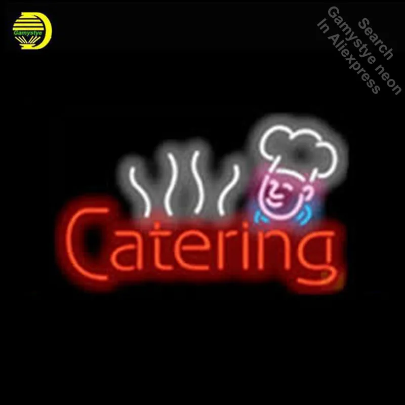 Neon Signs for Catering Food Chef Diet Neon Sign Neon Light Sign Bulb diner Display Glass Tube Quality Handcraft dropshipping