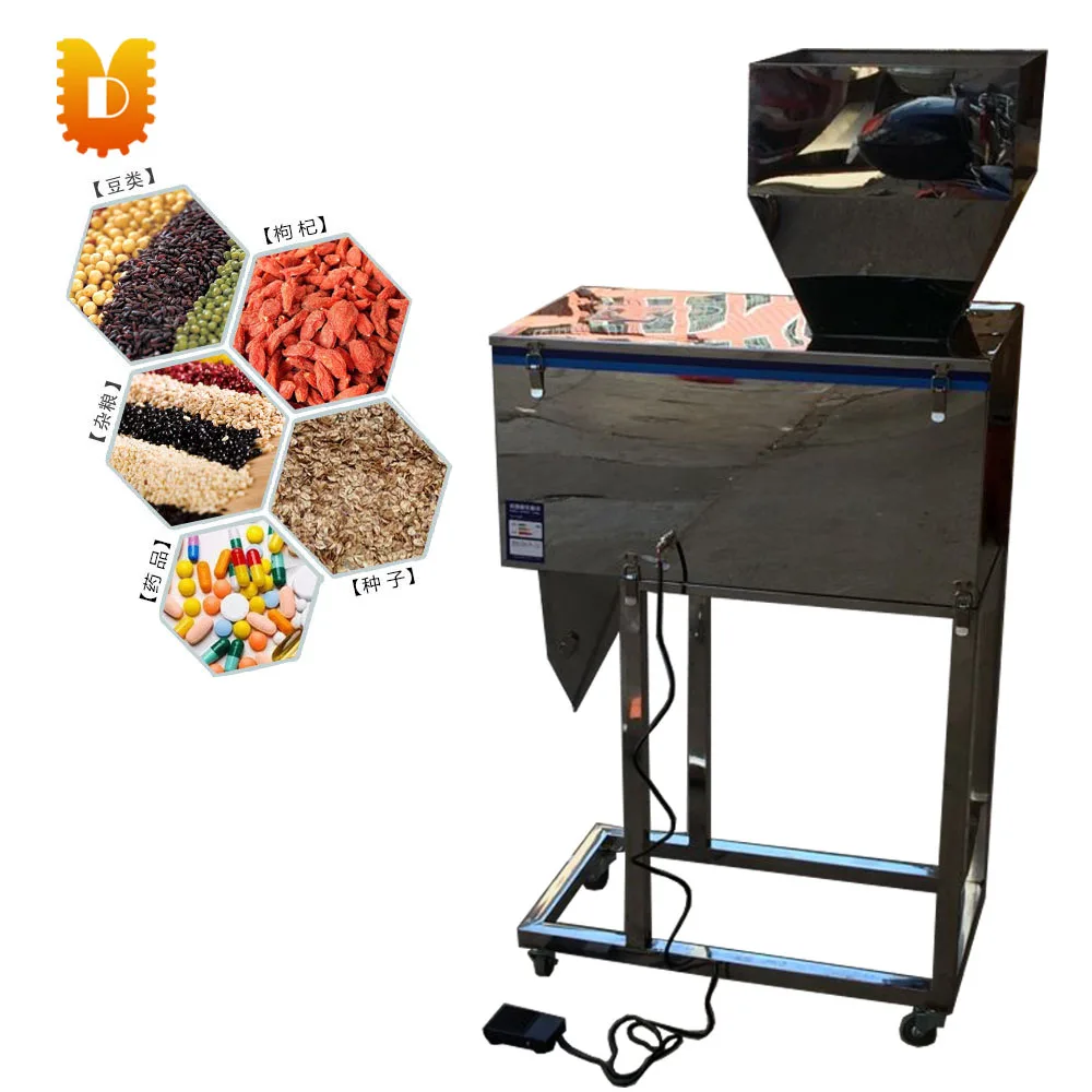 Máquina de pesaje y llenado de polvo/té, distribuidor pequeño de accesorios de hardware, 5-999g