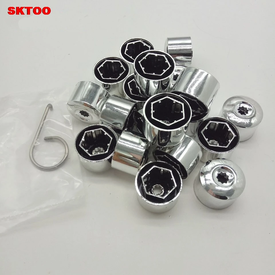 20pcs Car Wheel Bolt Caps Tyre Screws Cover For Volkswagen VW POLO Tiguan Passat B5 B6 B7 Golf 4 5 6 7 MK6 Jetta MK5 Bora Touran