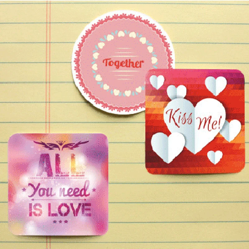 38 pcs/set Love Series Boxed stickers photo album decorative Sealing sticker Valentine\'s Day DIY Various patterns mixed Styling