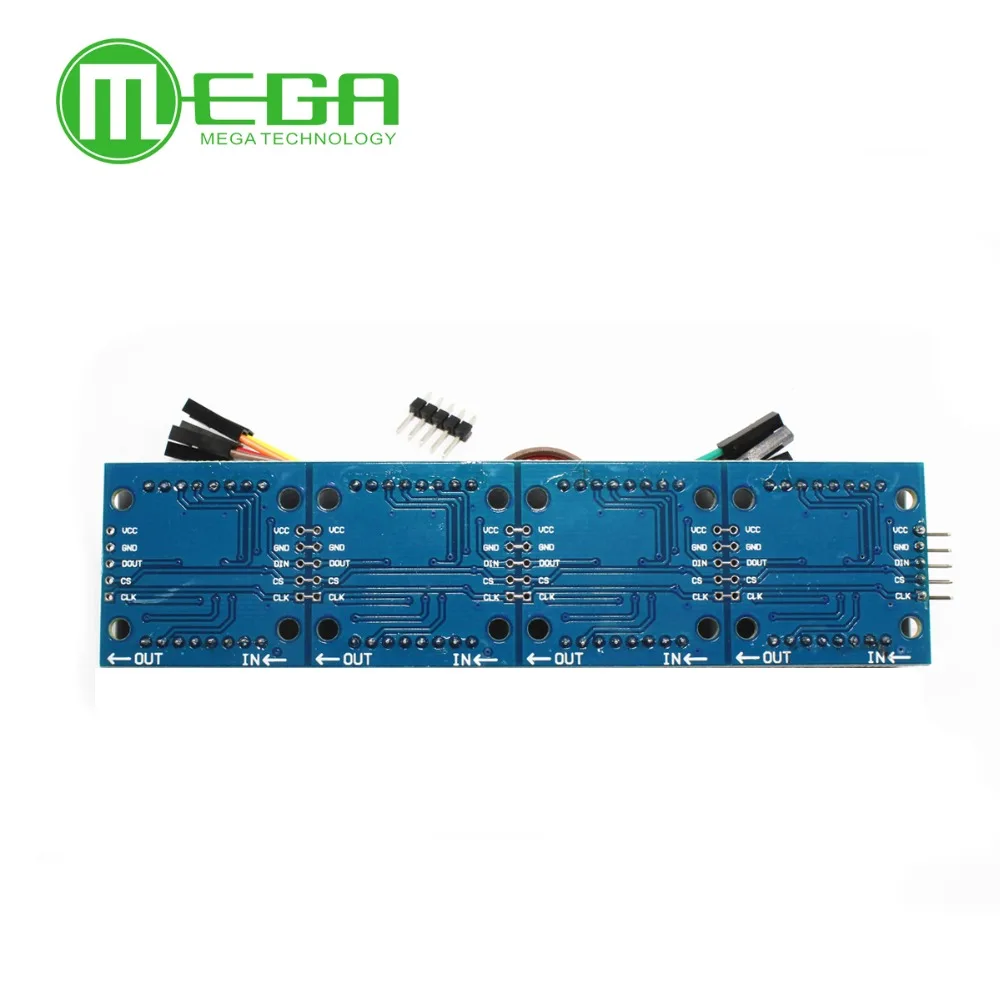 1pcs MAX7219 Dot Matrix Module For Microcontroller 4 In One Display with 5P Line