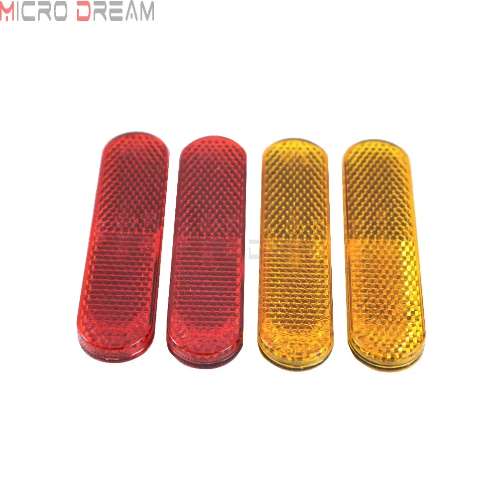 2 sztuk czerwone reflektory plastikowe reflektory motocyklowe reflektory widelec ATV motor terenowy ciężarówka naklejki reflektor ostrzeżenie o bezpieczeństwie uniwersalny — zdjęcie 7